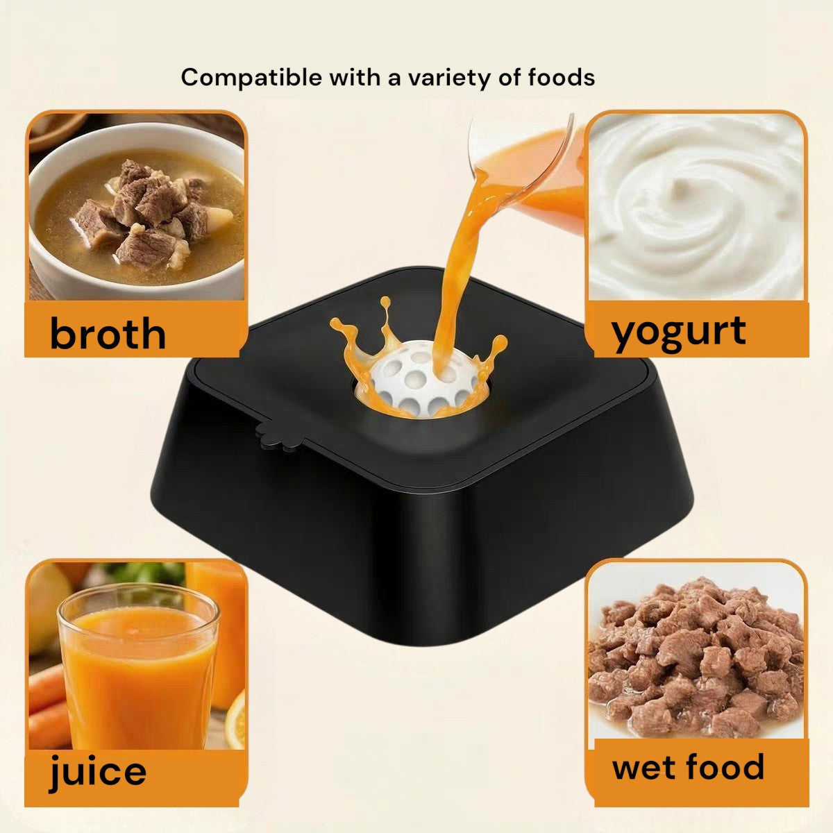 Slow-feeding bowl for dogs and cats