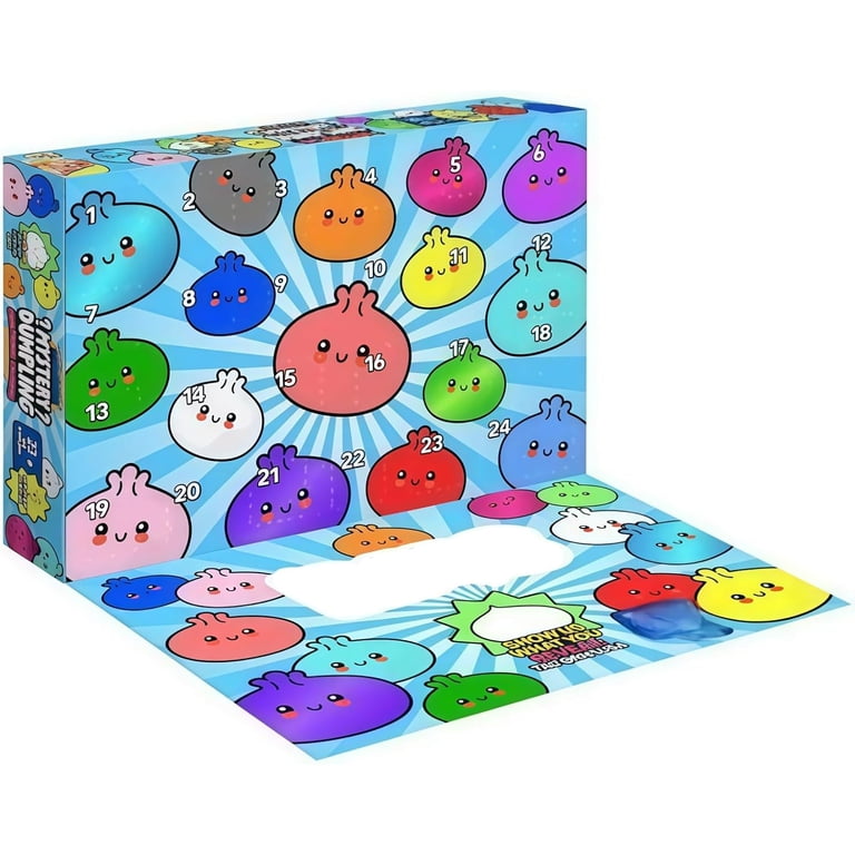 Dumpling Squishy, 2026 Squishy Dumpling Mystery Advent Countdown Calendar, 24 PCS Random Surprise Squishies, for Hand Relax, Birthday Gifts