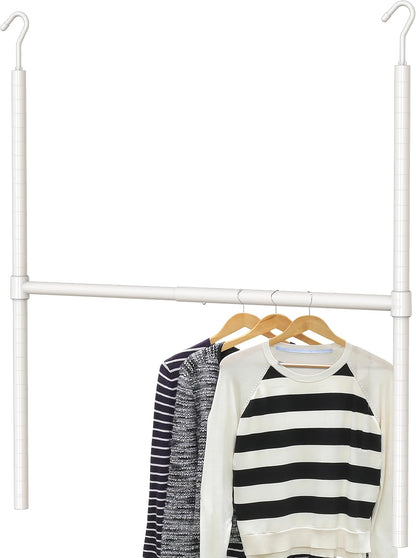 ✨ Adjustable Double-Tier Closet Rod