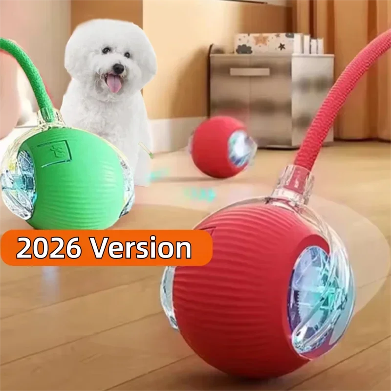 2026 PLE New Dog Interactive Ball Toy, Automatic Rolling Dog Ball Rechargeable, Fast Ball pets