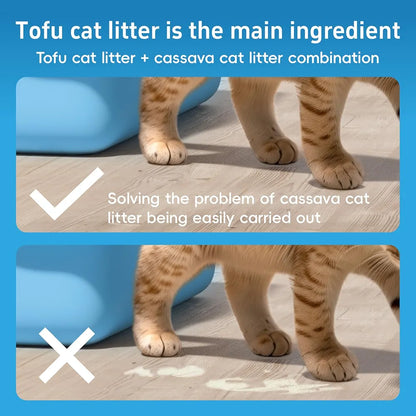 5 in 1 mixed deodorizing cassava cat litter