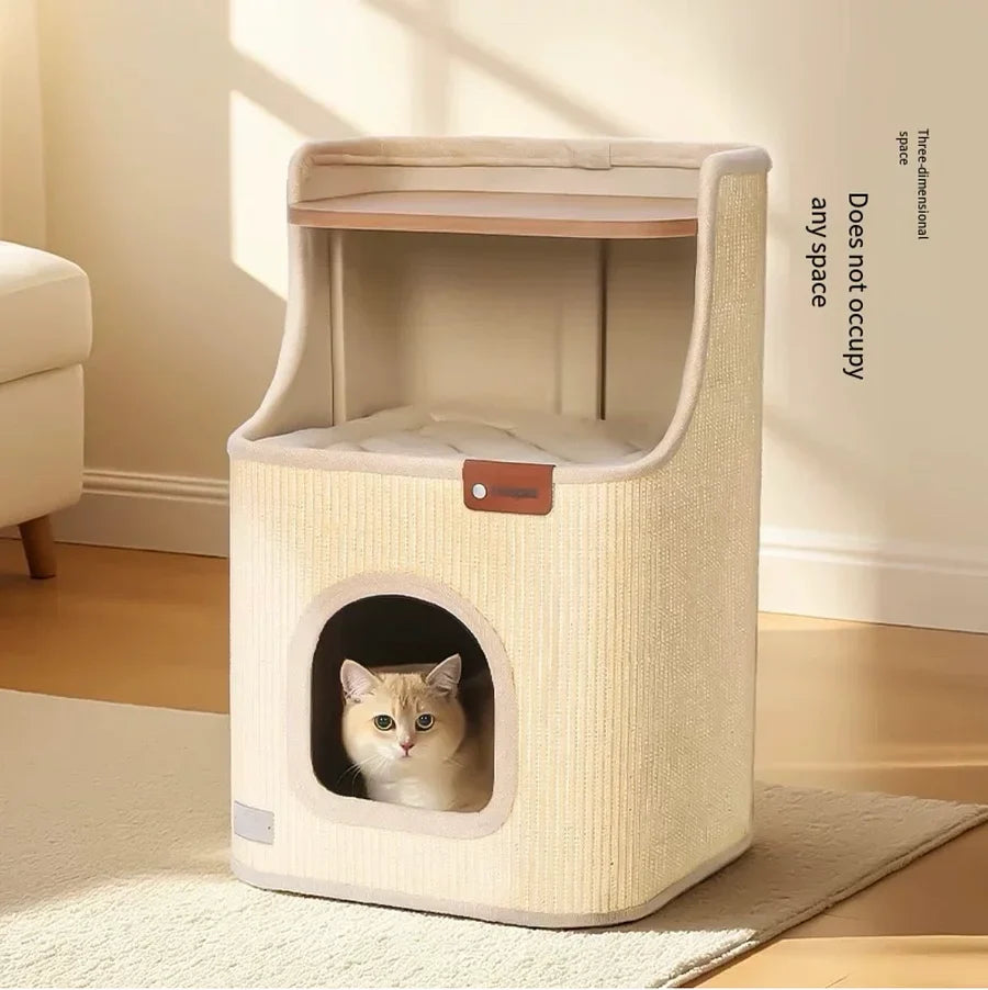 Sisal Cat Scratching Board – 2-in-1 Round Bed