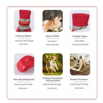 Waterproof dog shoes