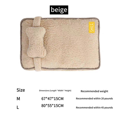 Winter warm dog bed/sofa with pillow