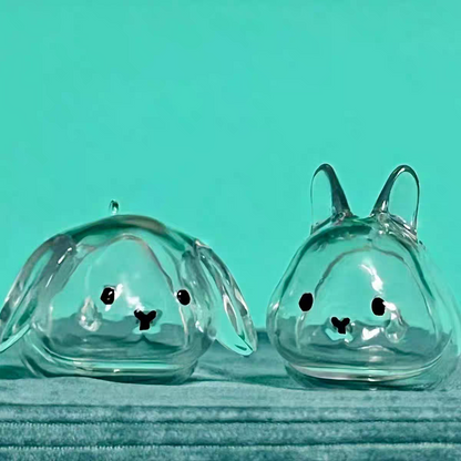 2 Pcs Rabbit fur storage box pendant