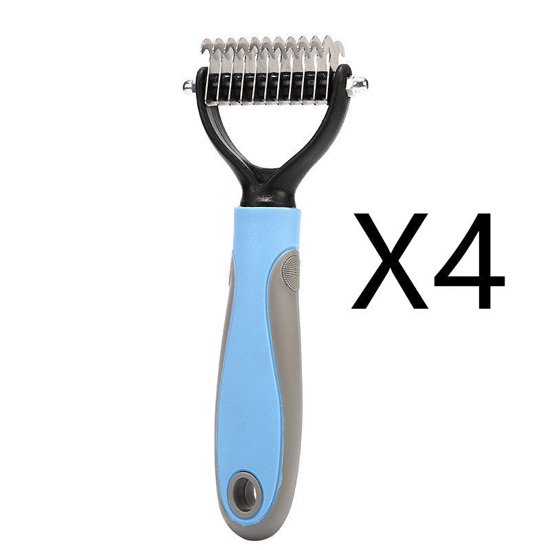 Pet hair removal brush