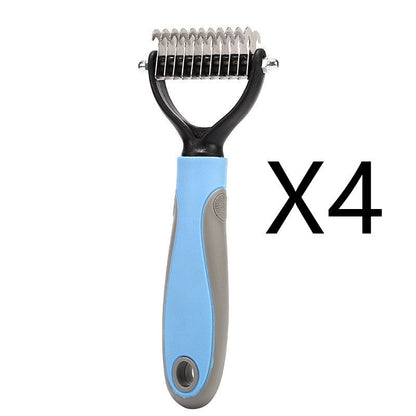 Pet hair removal brush