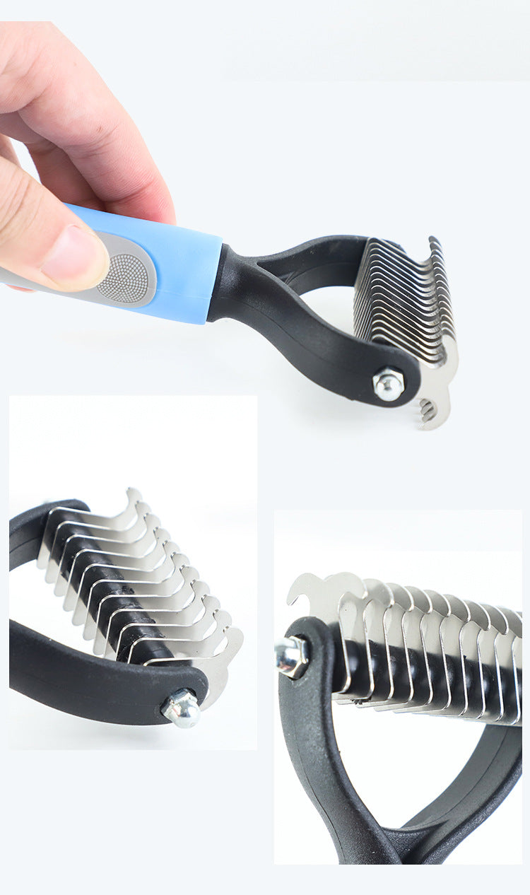 Pet hair removal brush