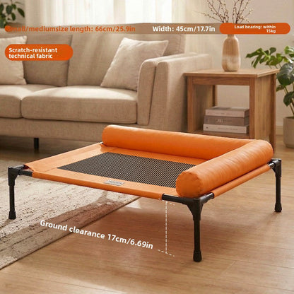 Pet high leg cot