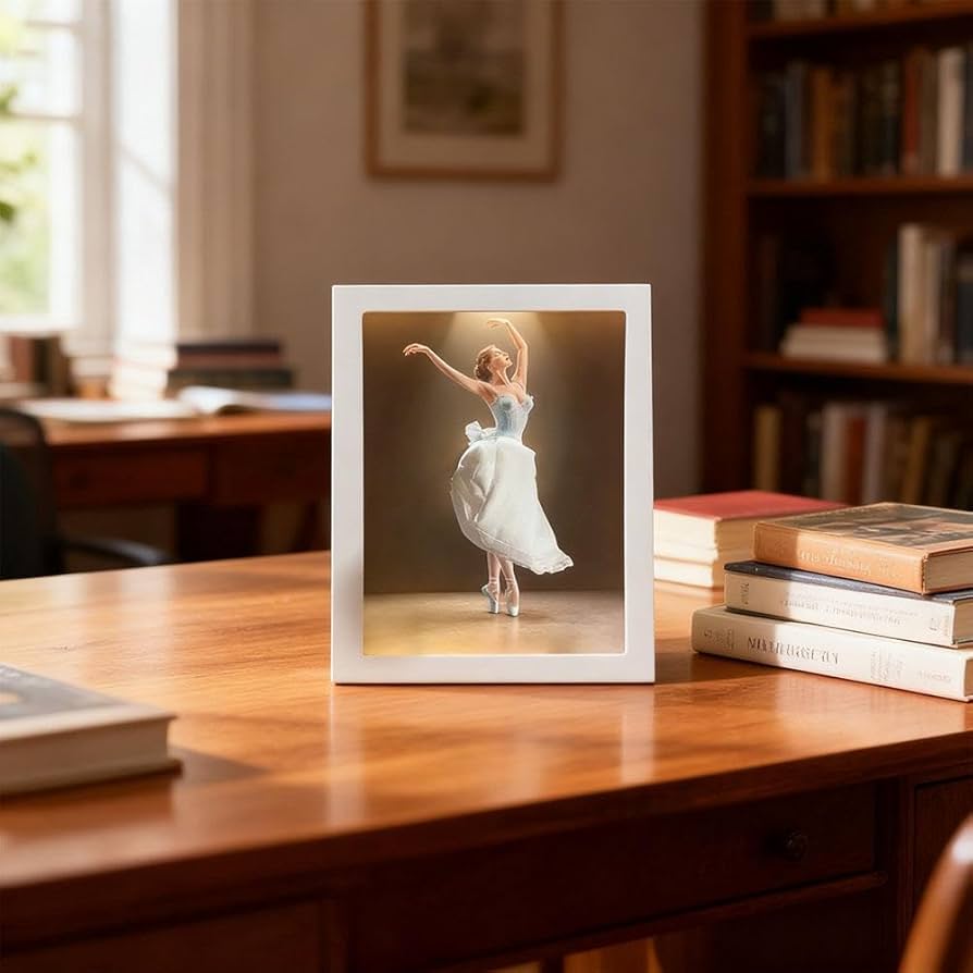 Ballet Dancer Tissue Box with Light