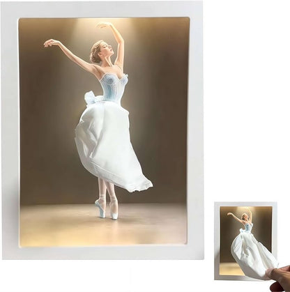Ballet Dancer Tissue Box with Light