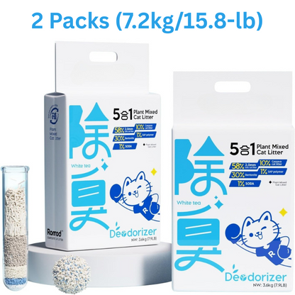 5 in 1 mixed deodorizing cassava cat litter