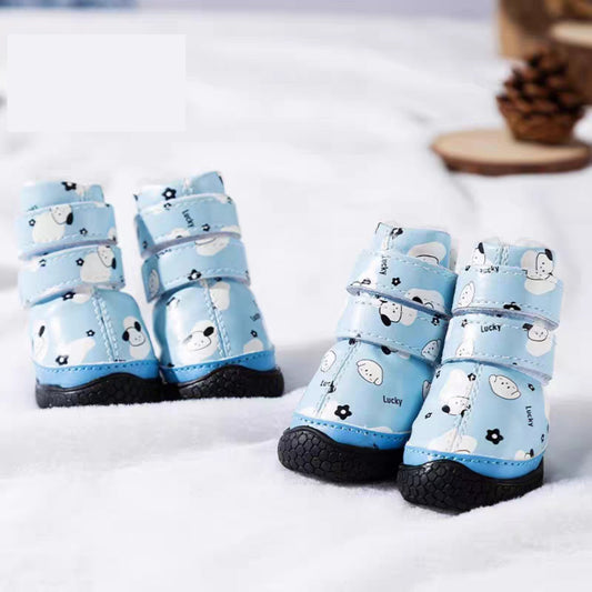 Dog Autumn and winter shoes