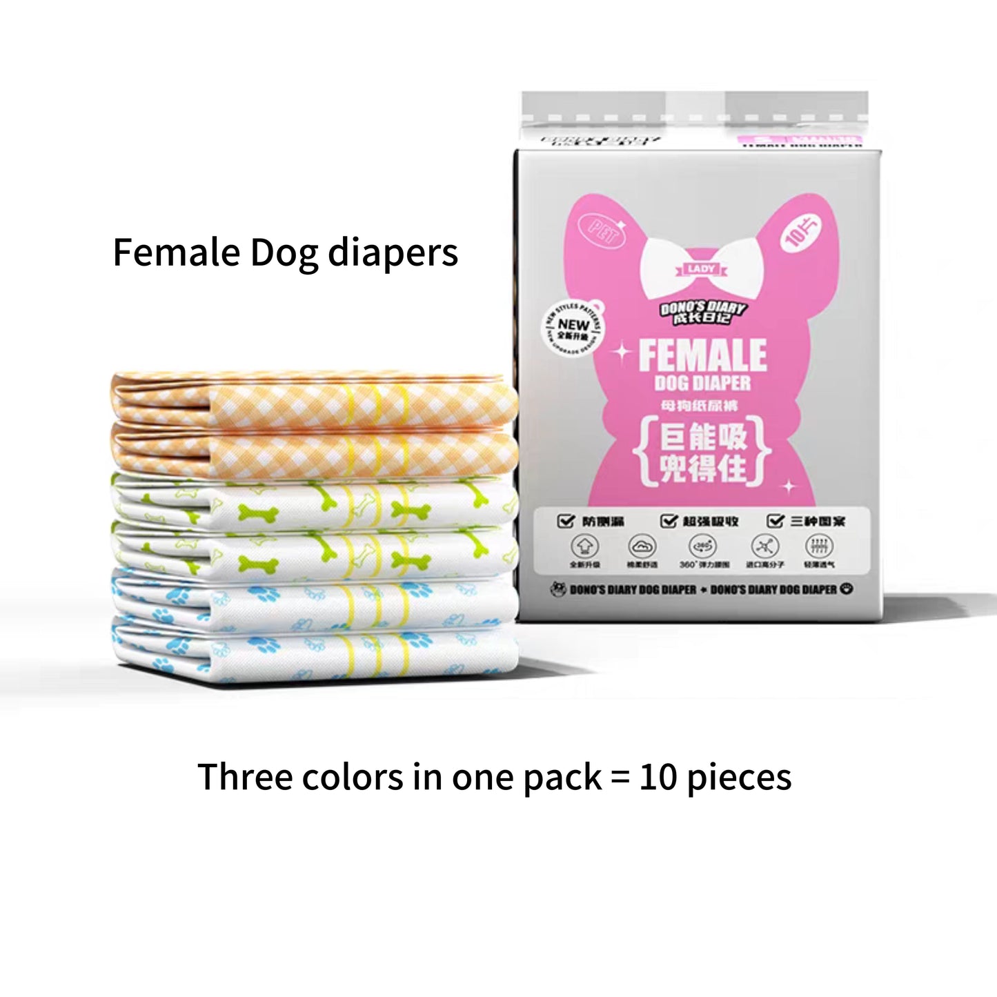Male and female dog diapers