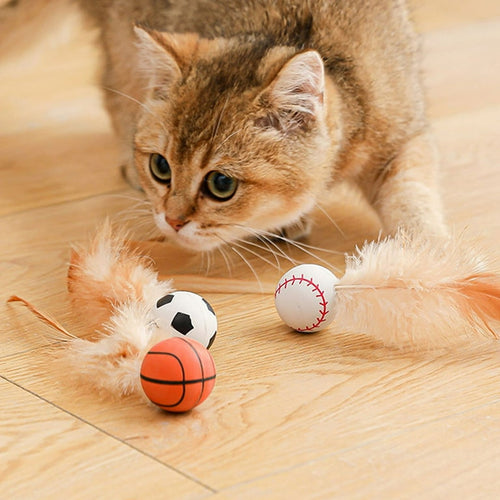3 Pcs Cat bouncy balls