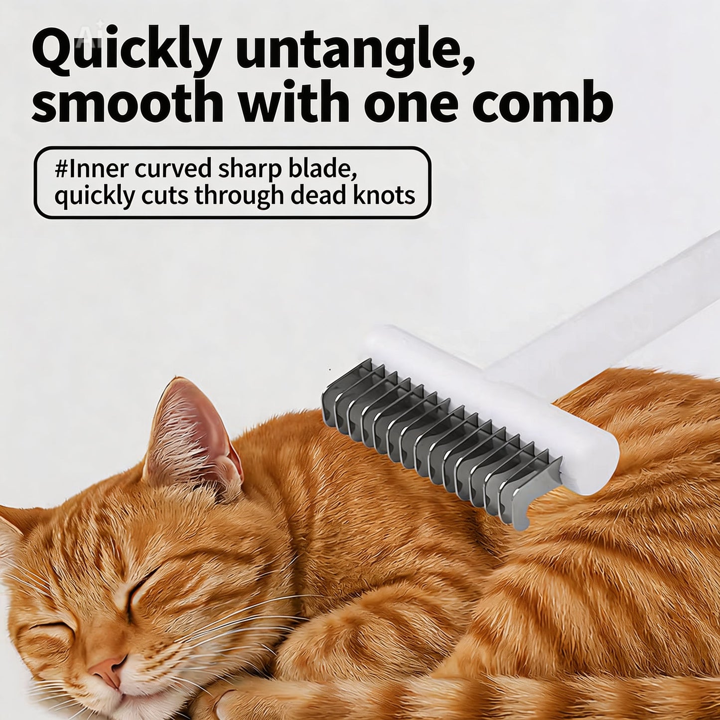 Pet detangling comb
