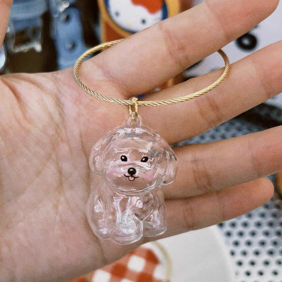 Dog Hair Storage Pendant Keychain