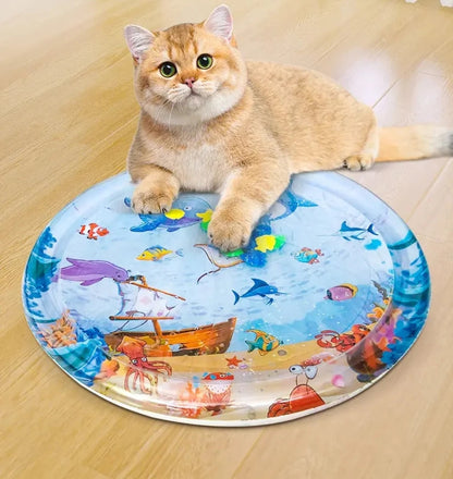 Cat dog water play mat