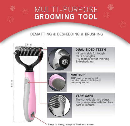 Pet hair removal brush
