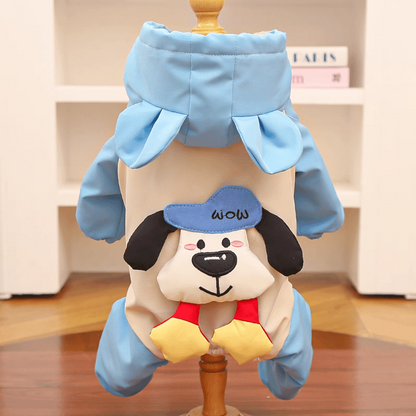 Thick fleece-lined cotton-padded dog jacket