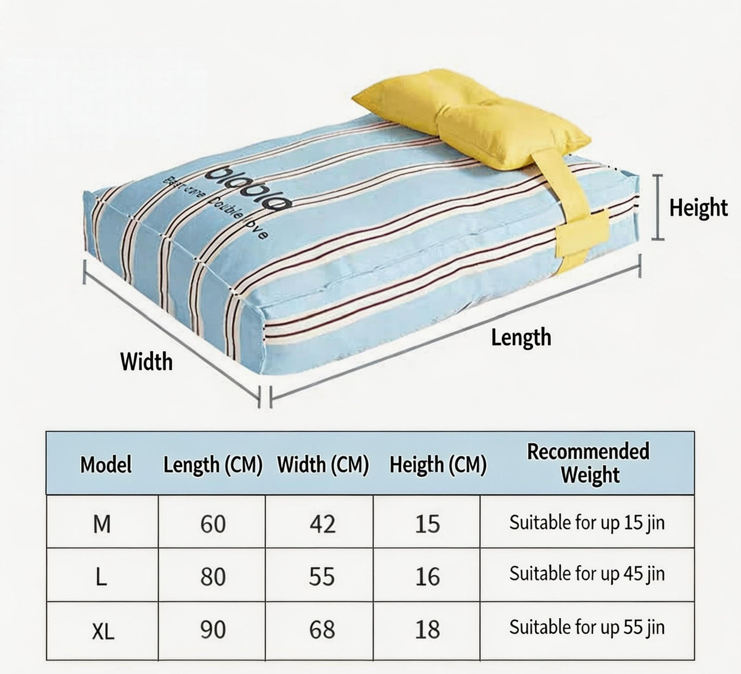 Dog bed suitable for all seasons