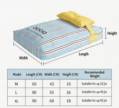 Dog bed suitable for all seasons
