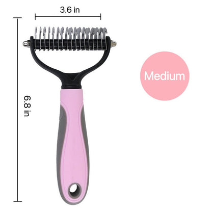 Pet hair removal brush