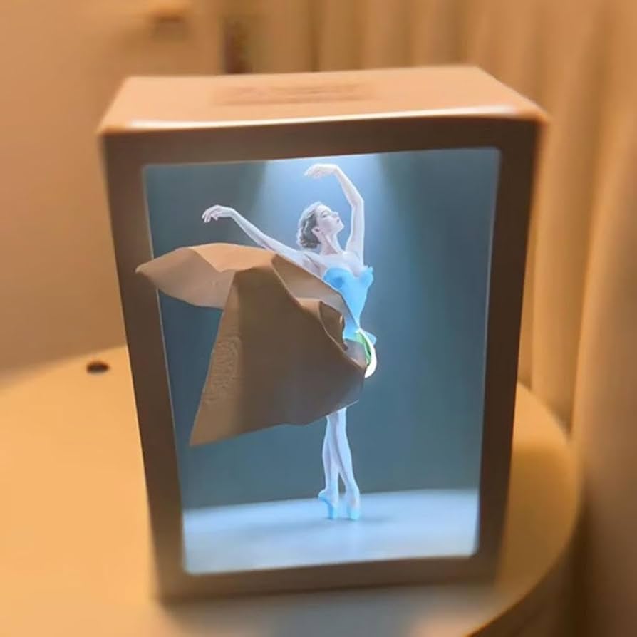 Ballet Dancer Tissue Box with Light