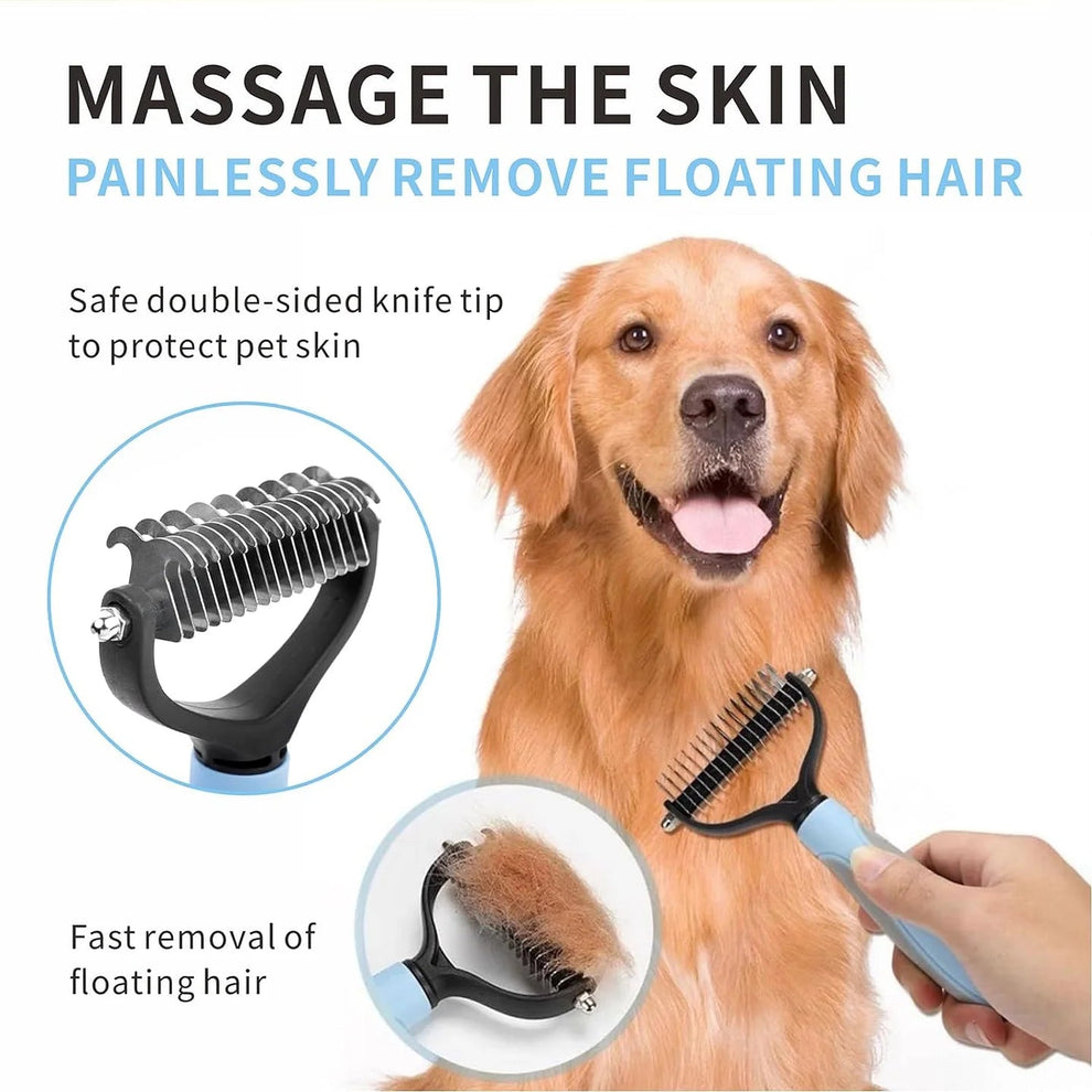 Pet hair removal brush