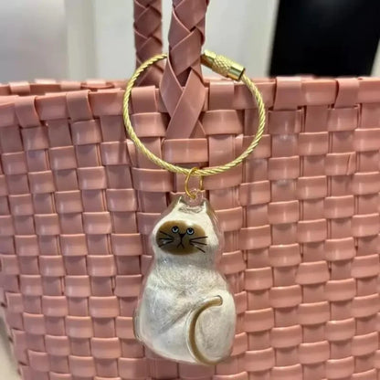 Custom cat hair key chain