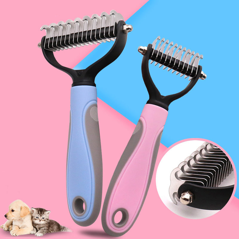 Pet hair removal brush