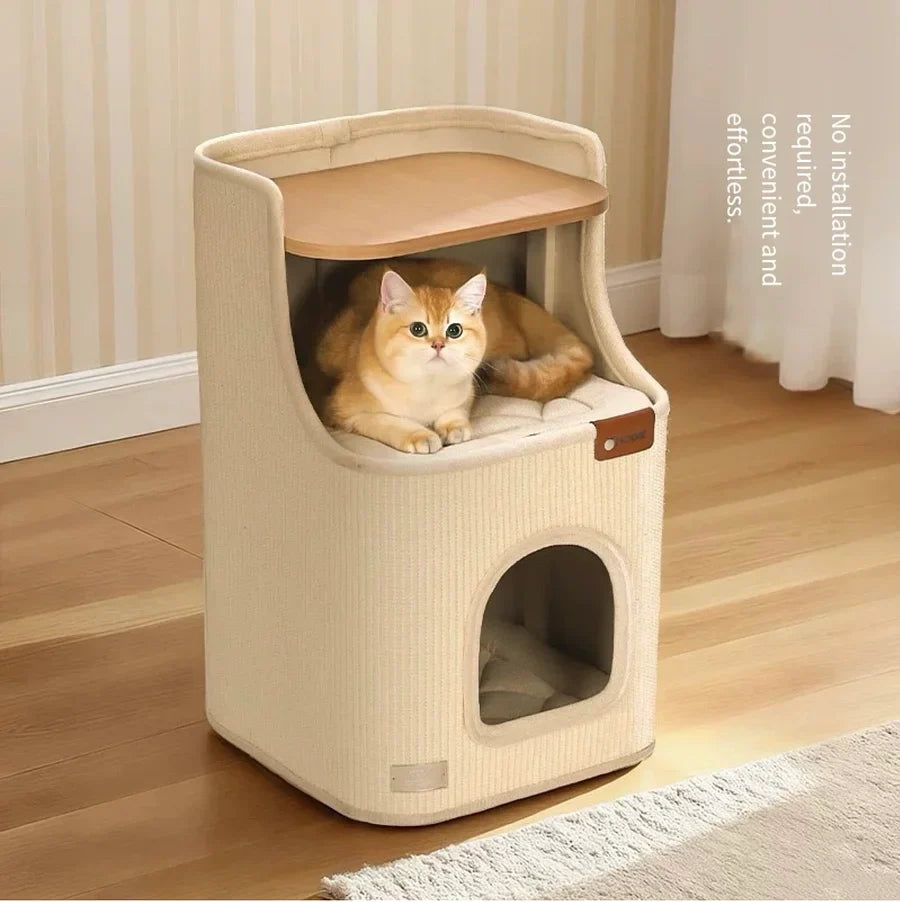 Sisal Cat Scratching Board – 2-in-1 Round Bed