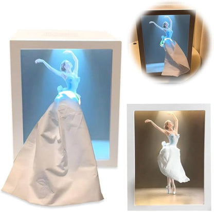 Ballet Dancer Tissue Box with Light