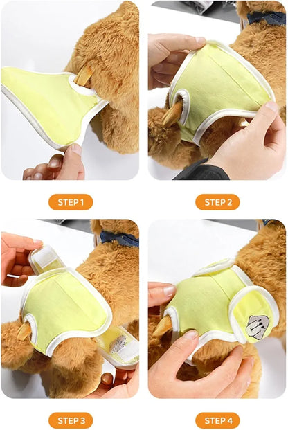 Dog menstrual underwear + pads
