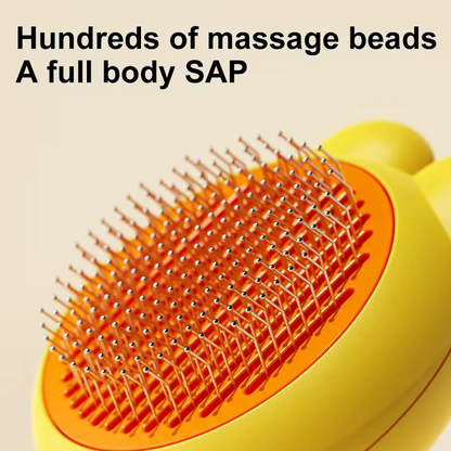 Self-Cleaning Pet Grooming Comb - Gentle Deshedding Brush for Pets