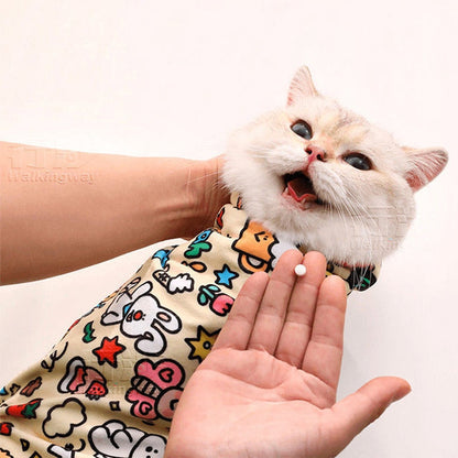 Cat grooming wrap