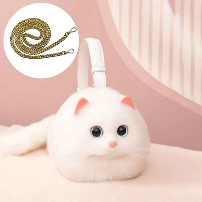 Cute cat velvet bag