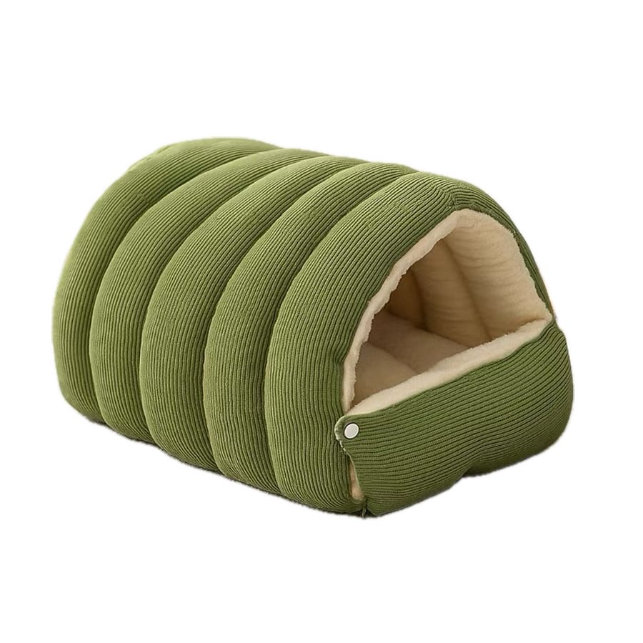 Dog sleeping cozy house