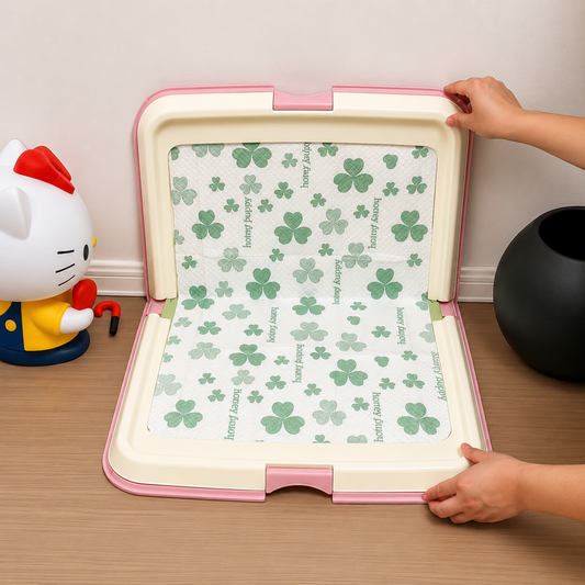 Foldable Dog Toilet Tray + Pads