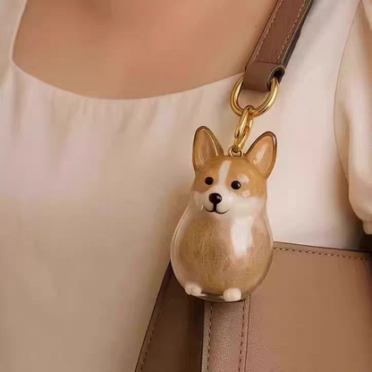 Dog Hair Storage Pendant Keychain