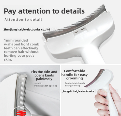Pet hair comb