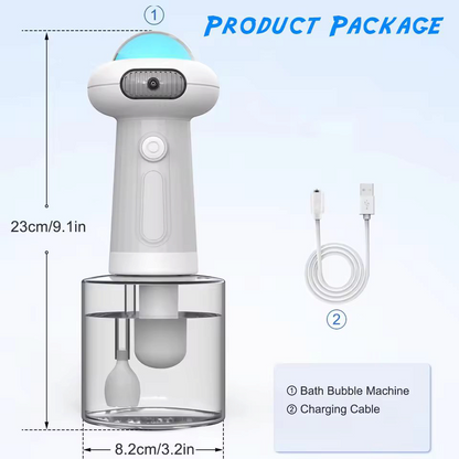 Automatic foaming bath machine