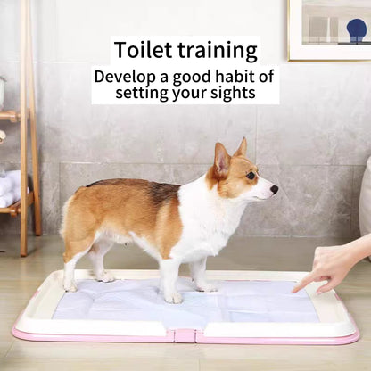 Foldable Dog Toilet Tray + Pads