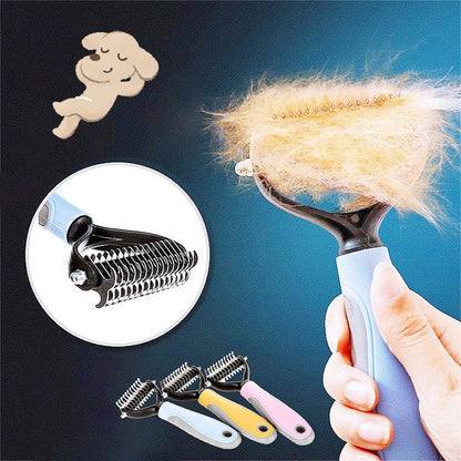 Pet hair removal brush