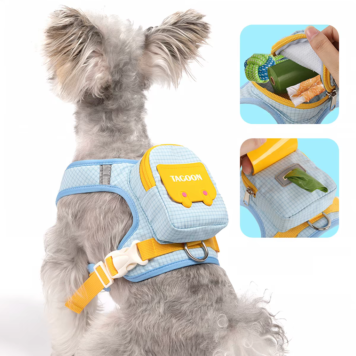 Small Backpack style leash with 1.5M Leash