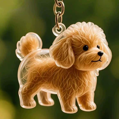 Dog Hair Storage Pendant Keychain